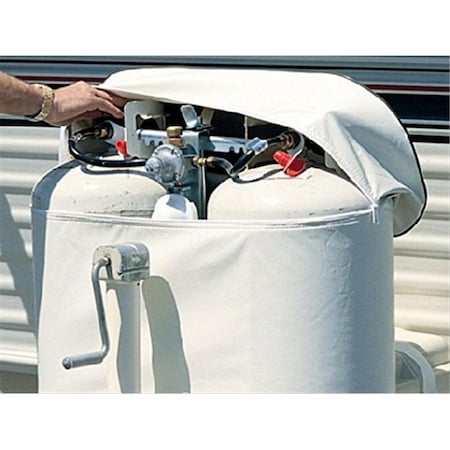 Adco ADCO 2113 Double Propane Tank Cover Polar White 7.5 Gallon A1V-2113